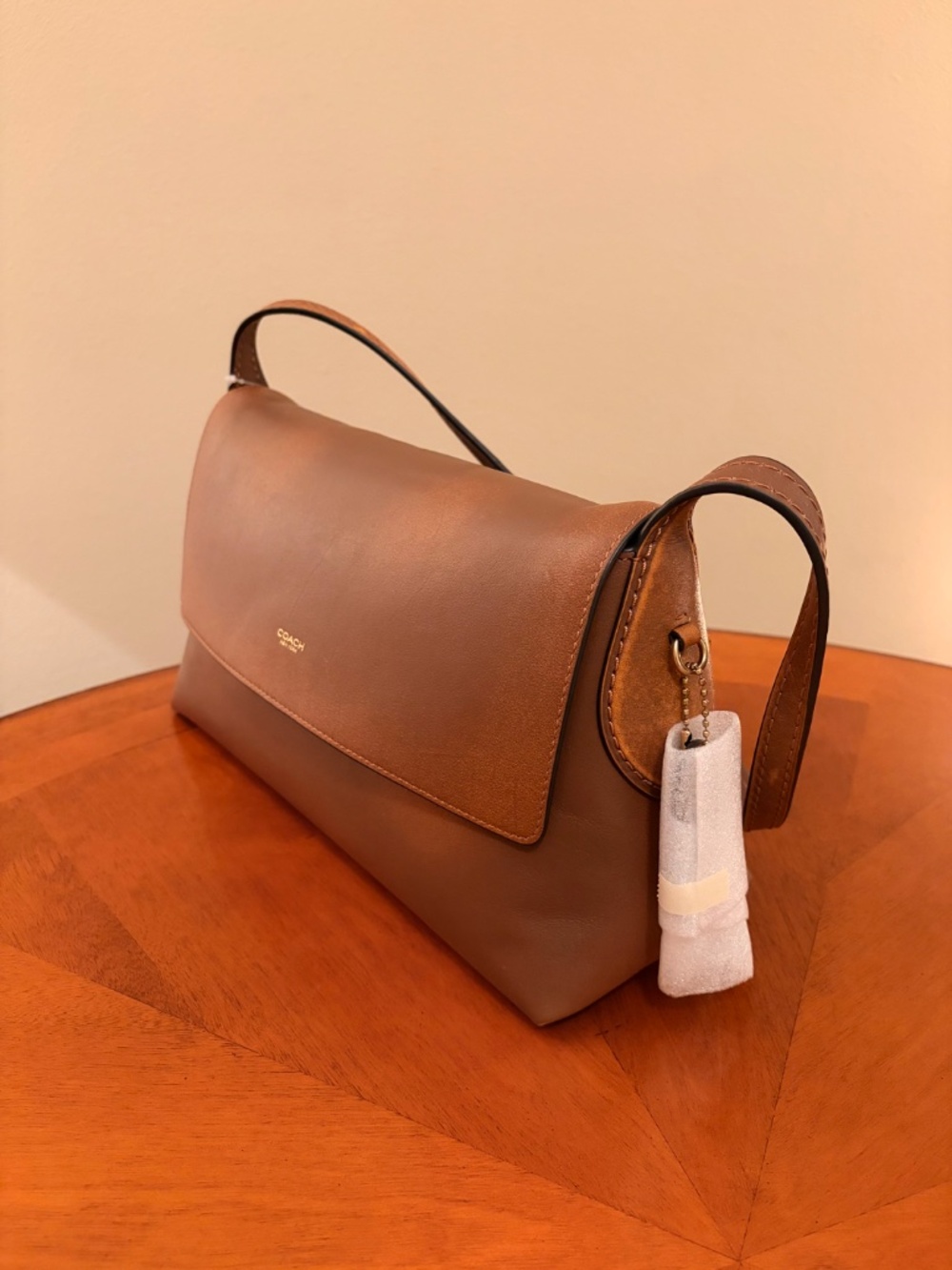 🤎 Coach Chelsea 30 Brown Loved Leather Shoulder Bag - NWT